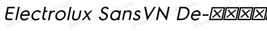 Electrolux SansVN De字体转换